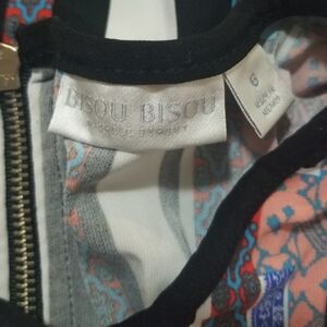 Bisou Bisou Striped Dress with Floral Accents